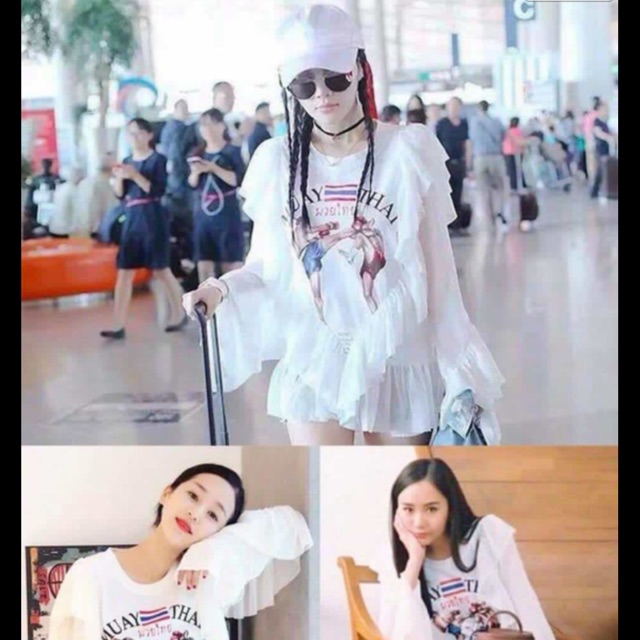 เสื้อขาว-ลายมวย-ผ้านิ่ม