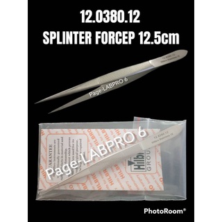 ภาพหน้าปกสินค้าHilbro 12.0380.12 spilinter forcep 12.5 cm ที่เกี่ยวข้อง
