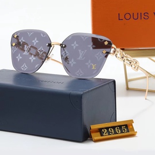 LV แว่นตากันแดด ป้องกันรังสียูวี แบรนด์หรู แฟชั่นเรโทร สําหรับสตรี ใส่ขับขี่ ขี่จักรยานกลางแจ้ง