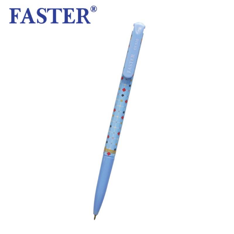 faster-ฟาสเตอร์-ปากกาลูกลื่น-ลายเส้น-0-5-faster-ปากกาน้ำเงิน-ปากกาแดง-รหัส-cx510-1ด้าม