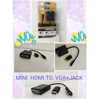 ส่งจากไทย mini HDMI to VGA HD Conversion Cable พร้อมส่ง