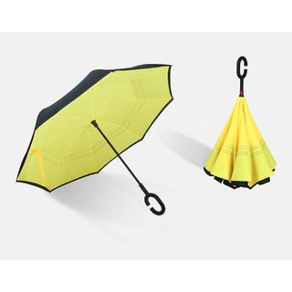 ภาพขนาดย่อของภาพหน้าปกสินค้าReverse umbrella ร่มกลับด้าน กันฝน/ยูวีใช้กกลางแจ้ง จากร้าน inconcept บน Shopee ภาพที่ 3