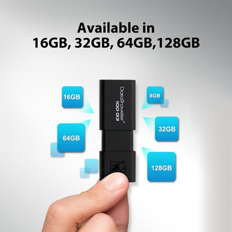 ภาพหน้าปกสินค้าKingston Pen Drive DataTraveler 100 G3 USB Flash Drives 16GB 32GB 64GB USB 3.0 High Speed จากร้าน weixuan88.th บน Shopee