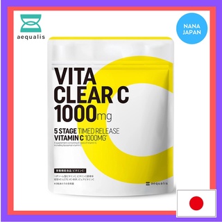 【ส่งตรงจากญี่ปุ่น】 Aequalis Vitamin C 1000MG Vita Clear C 90 เม็ด