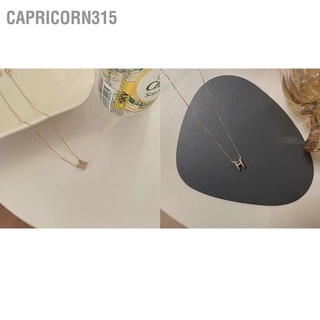Capricorn315 สร้อยคอโช้คเกอร์ จี้ทรงเรขาคณิต ปรับความยาวได้ สวยงาม แวววาว รูปตัว H