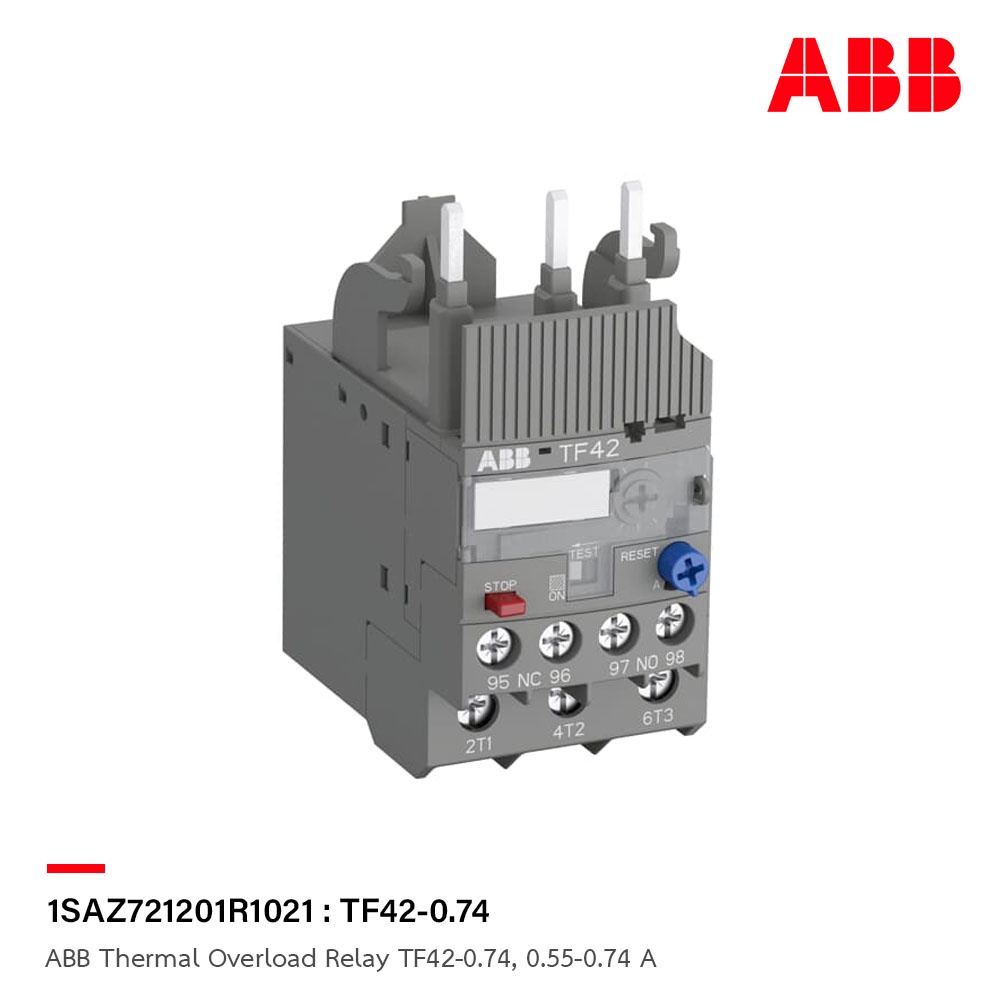 abb-thermal-overload-relay-tf42-0-74-0-55-0-74a-tf42-0-74-1saz721201r1021-เอบีบี-โอเวอร์โหลดรีเลย์