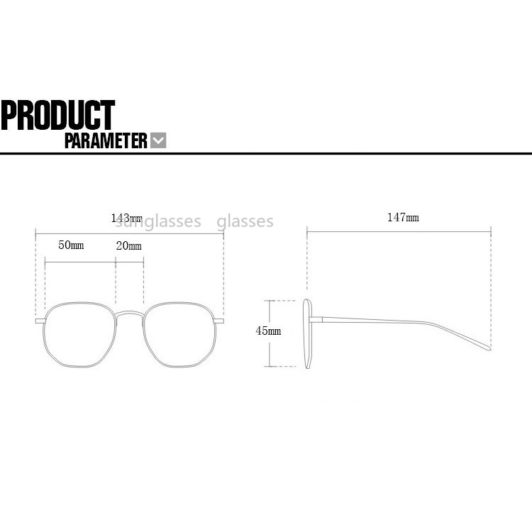 ภาพสินค้าแว่นตากันแดด ทรงกลม แฟชั่น จากร้าน teamor520.th บน Shopee ภาพที่ 3