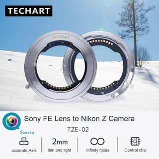 ภาพหน้าปกสินค้าTECHART TZE-02 วงแหวนอะแดปเตอร์ออโต้โฟกัสเลนส์ Sony E-mount กับกล้อง Nikon Z-mount E-Z Upgraded version of TZE-01 ที่เกี่ยวข้อง