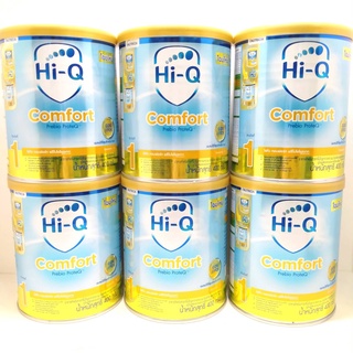 Hi-Q Comfortยกลังสูตร1 สูตรแรกเกิด คอมฟอร์ท พรีไบโอโพรเทก ช่วงวัยที่ 1 ขนาด 400 กรัม (จำนวน 6 กระป๋อง)