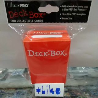 Deck Box "ยี่ห้อ UltraPro" (กล่องใส่การ์ดสีส้ม)