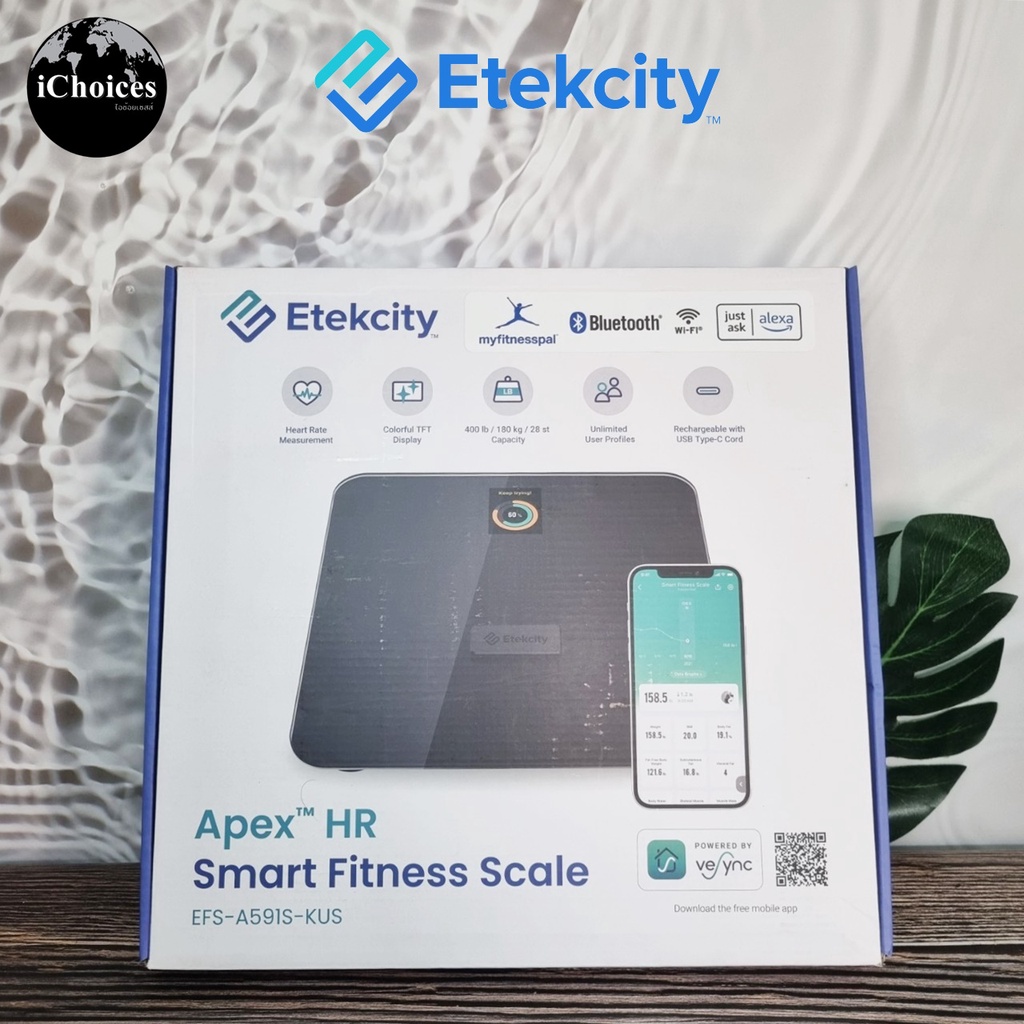 [Etekcity] Model EFSA591SKUS Apex™ HR Smart Fitness Scale for Body
