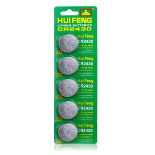 แบตเตอรี่ CR2430 ,DL2430  Button Coin Cell Battery