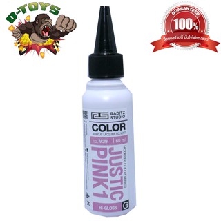 สีโมเดล กันดั้ม Justic Pink1 ขนาด 60 ml สำหรับ Airbrush