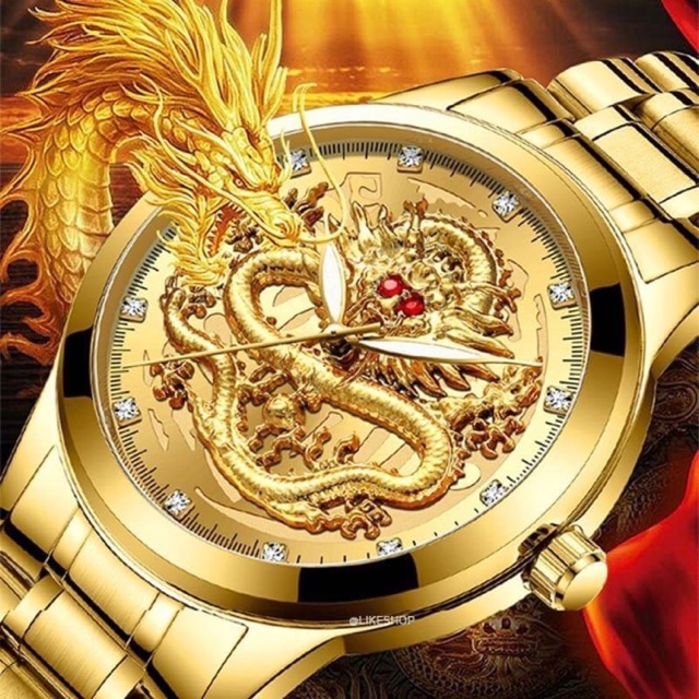 ภาพหน้าปกสินค้านาฬิกา Longbo รุ่น Dragon % พร้อมกล่อง มีเก็บเงินปลายทาง
