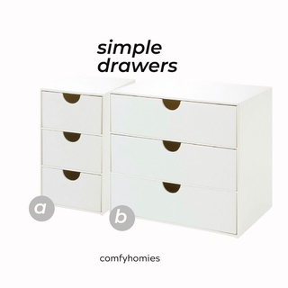 ลิ้นชั้นสีขาวมินิมอล simple drawers /comfyhomies/