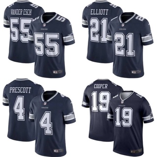 เสื้อกีฬาแขนสั้น ลายทีมชาติฟุตบอล Dallas Cowboys Nfl ชุดเหย้า สําหรับผู้ชาย และผู้หญิง