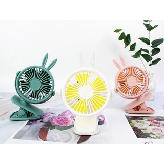 Mini Fan Rechargeable Clip-on Fan พัดลมแบบหนีบ พัดลมตั้งโต๊ะ พัดลมพกพา