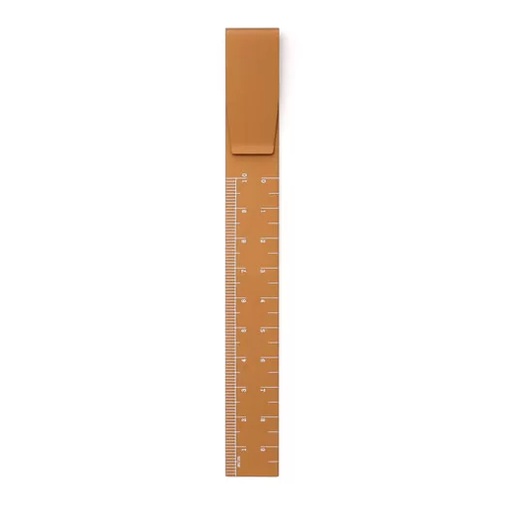 HIGHTIDE Clip Ruler Brown (HFK029-BR) / คลิปไม้บรรทัดอะลูมิเนียม สี ...