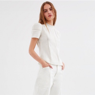 Zara Contrast Shirt | Off-white