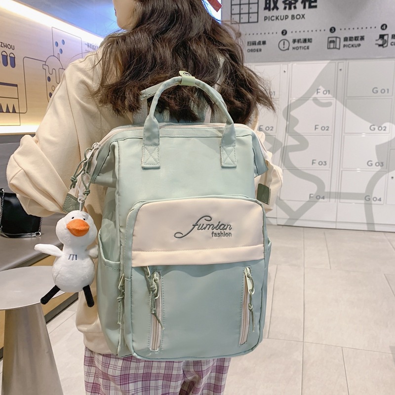 ภาพหน้าปกสินค้ากระเป๋าเป้สะพายหลัง กระเป๋านักเรียน จุของได้เยอะ เหมาะกับการเดินทาง แฟชั่นสําหรับเด็กผู้หญิง 2022 จากร้าน cangzhoujialuns.th บน Shopee