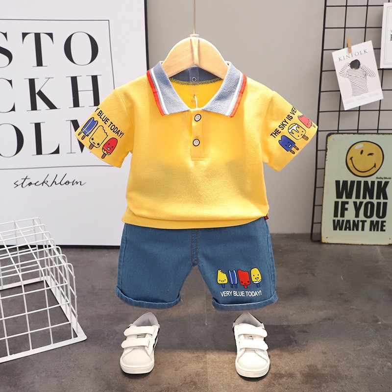 ภาพหน้าปกสินค้าชุดเชทเด็ก แฟขั่น มาใหม่ งาน รุ่น YF48h จากร้าน nanashop520 บน Shopee