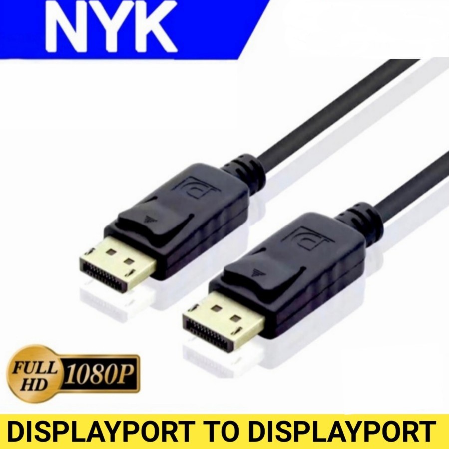 Displayport to Displayport Cable nik 4k full hd 1.5m - Cable dp ตัวผู้ ...