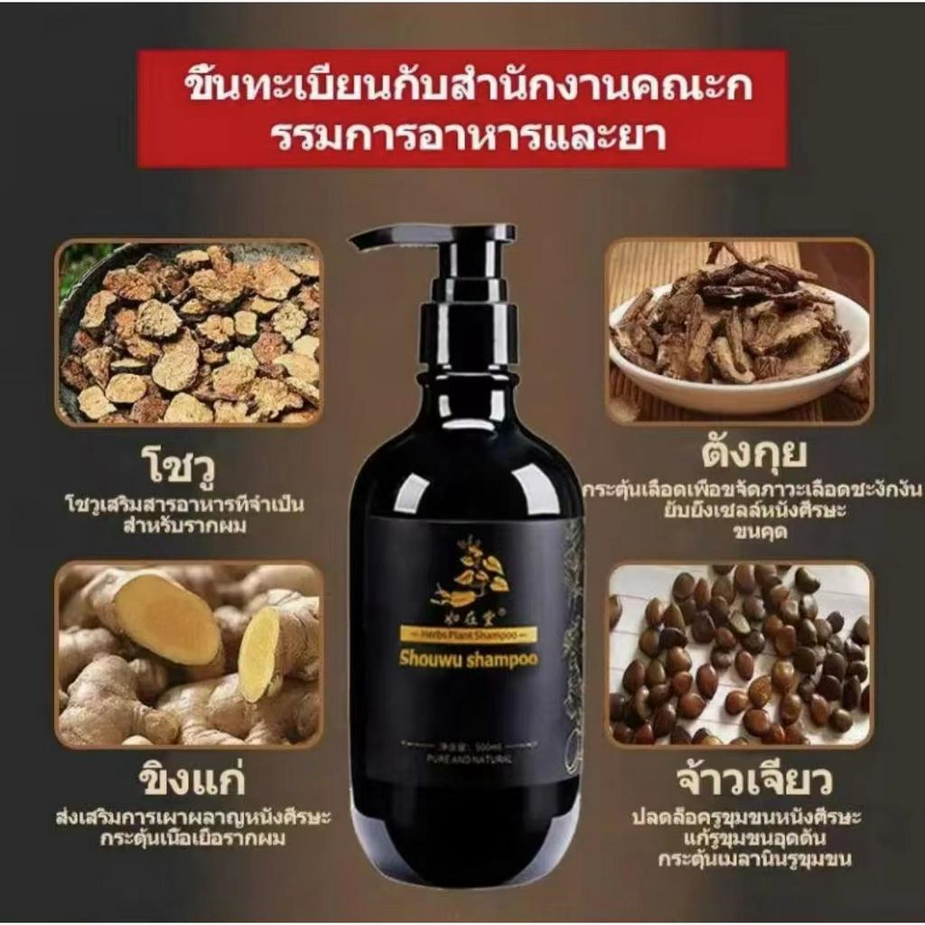 แชมพูปิดผมขาว-500ml-ไม่ต้องย้อมผมแค่สระผมแล้วผมผมหงอกจะค่อยๆหายไป-แชมพูปิดผมหงอก-ปิดผมขาว-แชมพู