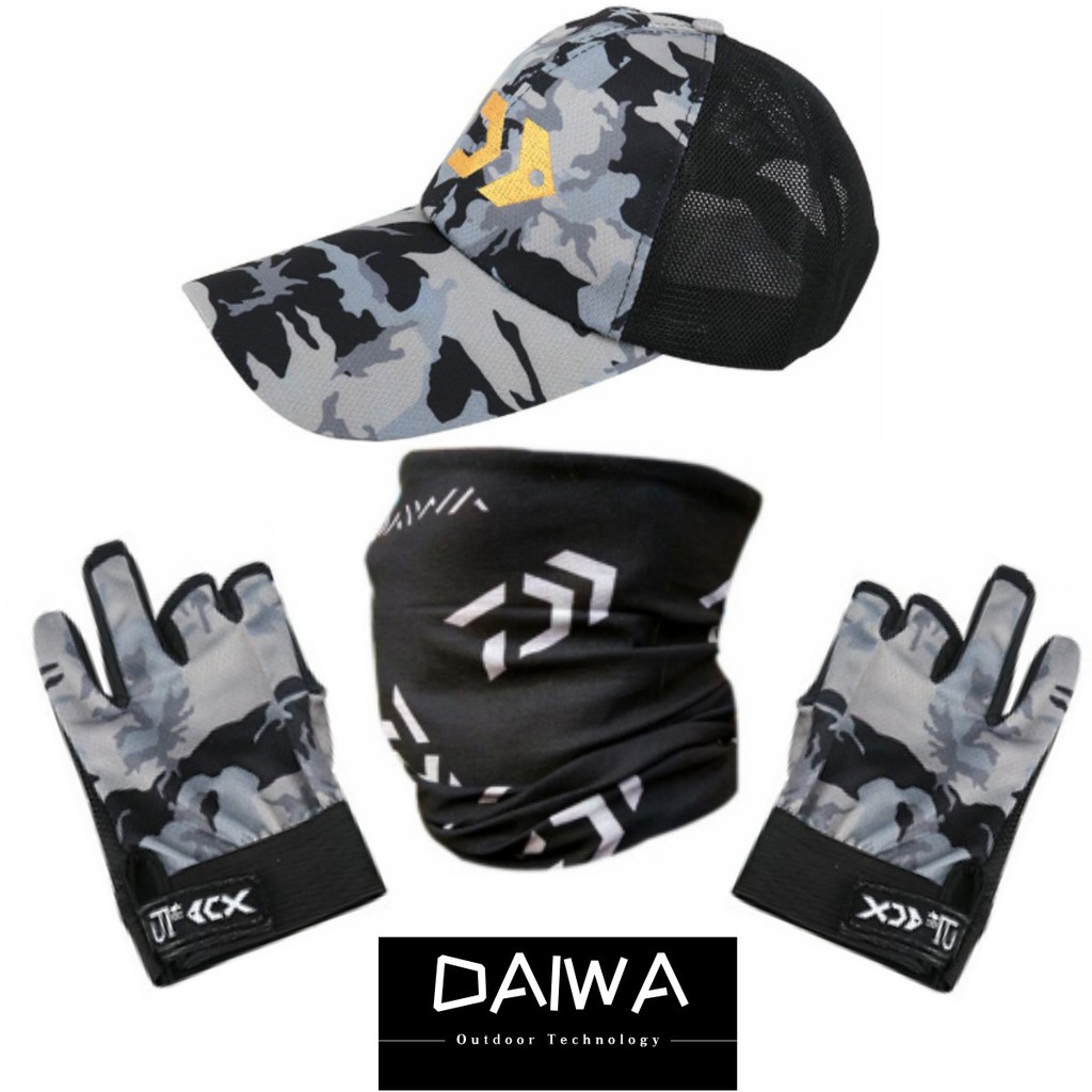 daiwa-fishing-gloves-breathable-nets-fishing-hat-sunscreen-face-mask