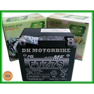 ภาพหน้าปกสินค้าFB BATTERY FTZ7S แบตเตอรี่ รถมอเตอร์ไซด์ 6.3 Ah /12 โวลท์ (แบตเตอรี่แบบแห้ง-แบตใหม่-มีไฟ-พร้อมใช้-ใส่ใช้งานได้ทันที) ซึ่งคุณอาจชอบสินค้านี้