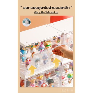 ภาพขนาดย่อของภาพหน้าปกสินค้าEZ กล่องฟิกเกอร์ ตู้โมเดล กระเป๋า ตู้โชว์ตุ๊กตา ญี่ปุ่น 3 ชั้น ของสะสม Mini figure Toy Model Magnet Display Shelf Box จากร้าน c34515th บน Shopee ภาพที่ 5