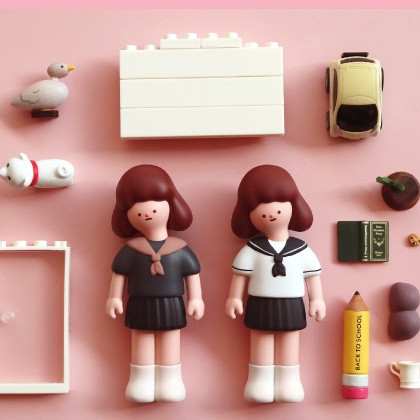 ตุ๊กตาฟิกเกอร์-kwonis-wardrobe-series-blind-box-น่ารัก-สําหรับตกแต่งตู้เสื้อผ้า