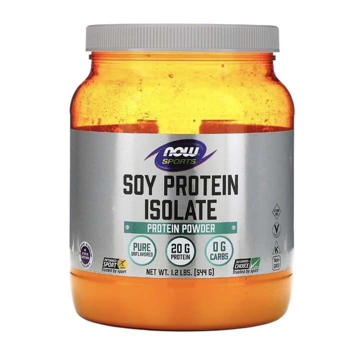 NOW Foods, Soy Protein Isolate, Unflavored, 1.2 Ibs(544 g) Shopee