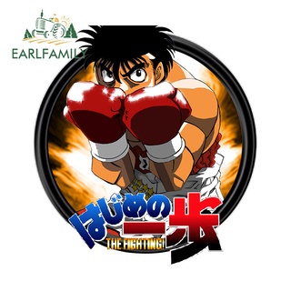 Earlfamily สติกเกอร์ ลายกราฟฟิตี้ Hajime no Ippo JDM กันน้ํา ขนาด 13 ซม. x 12.2 ซม. สําหรับติดตกแต่งรถยนต์ รถจักรยานยนต์