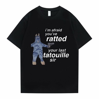 [S-5XL] เสื้อยืด พิมพ์ลายกราฟฟิค Ratatouille Im Afeaid Youve Ratted Your Last Tatouille Sir น่ารัก สําหรับผู้ชาย และผู้ห