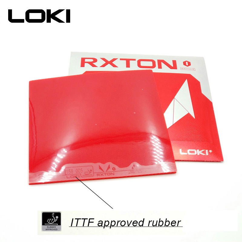Loki RXTON1 ITTF ยางปิงปอง กึ่งเหนียว ฟองน้ําแข็ง สีแดง สําหรับปิงปอง ...