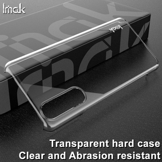 Imak Sony Xperia 5 II Casing Crystal Transparent Hard PC Case Xperia5 2 SO-52A Clear Plastic Back Cover