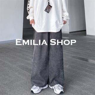 EMILIA SHOP กางเกงขายาว กางเกงเอวสูง กางเกงขายาวผู้หญิง 2022 ใหม่ ES220023