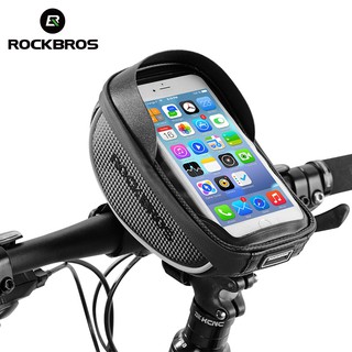 Rockbros กระเป๋าใส่สมาร์ทโฟน GPS หน้าจอสัมผัส สําหรับติดแฮนด์รถจักรยาน