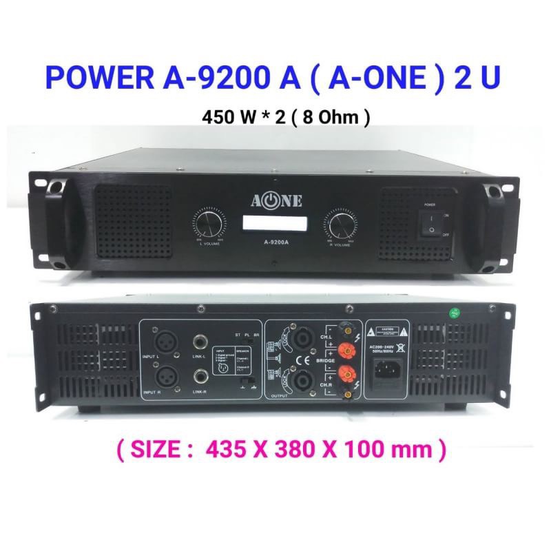 a-one-เพาเวอร์แอมป์-power-amplifier-a-9200a-กลางแจ้ง-900w-8-ohm-เครื่องเสียงกลางแจ้ง