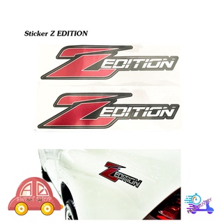 สติ๊กเกอร์ sticker Z - EDITION พื้นดำ Z แดง (ตามรูป) สติ๊กเกอร์ ติด toyota hilux revo zedition มีบริการเก็บเงินปลายทาง