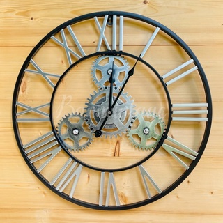นาฬิกาแขวนผนัง METAL LOFT ฟันเฟือง⚙️ สไตล์ลอฟท์ ขนาด 50 cm