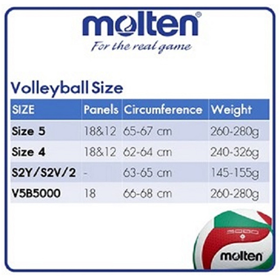 ภาพสินค้าMOLTEN วอลเลย์บอล ลูกวอลเลย์บอลหนัง เบอร์ 5 Volleyball PU th V5M4000 (900) (แถมฟรี ตาข่ายใส่ลูกฟุตบอล +เข็มสูบลม) จากร้าน sportlandwear บน Shopee ภาพที่ 3
