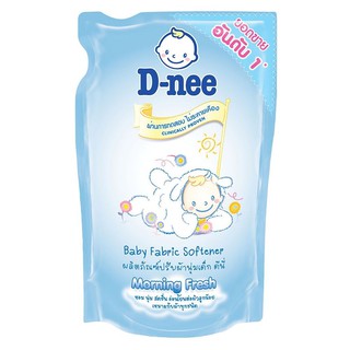 Hygiene products BABY FABRIC SOFTENER REFILL D-NEE 600ML BLUE Mother and child products Home use ผลิตภัณฑ์เพื่อสุขอนามัย