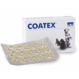สินค้า COATEX (60 เม็ด) โค้ทเท็คซ์ อาหารเสริม บำรุงขน สุนัขและแมว (หมดอายุ 09/2023)