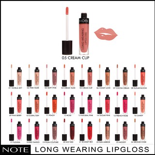 NOTE COSMETICS LONG WEARING LIPGLOSS 05 CREAM CUP