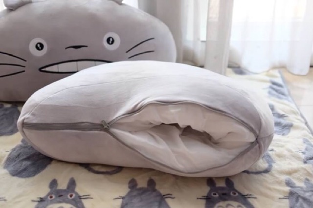 แจกส่วนลด-100-พิมพ์โค้ด-newaiib-หมอนผ้าห่มแบบหน้า-totoro-ทรงถั่ว