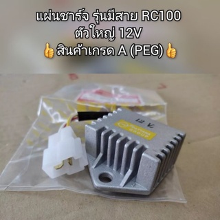 แผ่นชาร์จ รุ่นมีสาย RC100 ตัวใหญ่ 12V 👍สินค้าเกรด A (PEG)👍