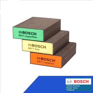 Bosch color foam : Profile 3 pcs/pack โฟมขัดอเนกประสงค์ทรงเหลี่ยม ขัด4 ด้าน