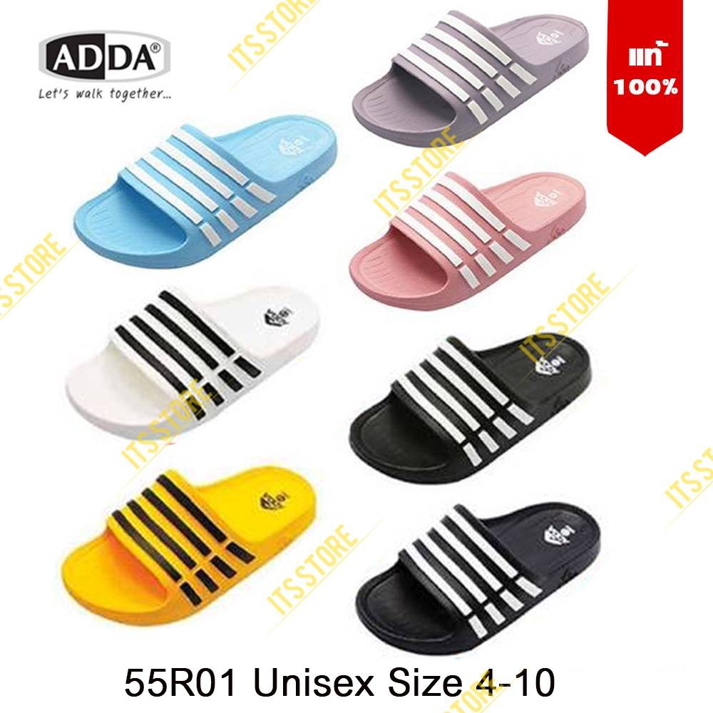 ภาพหน้าปกสินค้าพร้อมส่ง รุ่น  Adda 55R01-W1/W2/M1 แท้ % รองเท้าแตะ Unisex Adda ไซส์ 4-10