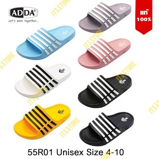 สินค้า 🔥พร้อมส่ง🔥รุ่นยอดนิยม🔥 Adda 55R01-W1/W2/M1 แท้💯% รองเท้าแตะ Unisex Adda ไซส์ 4-10